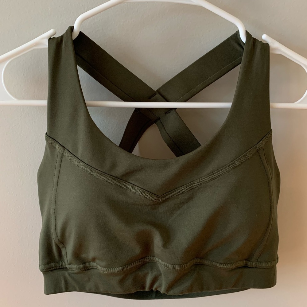 Hylete Altium Sports Bra - Medium - Olive